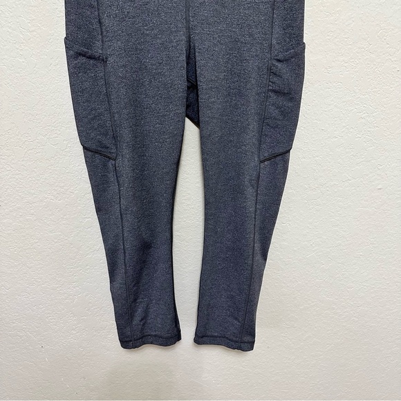 Lululemon Speed Up Crop (21") Heathered Black leggings size 8 - Picture 4 of 12